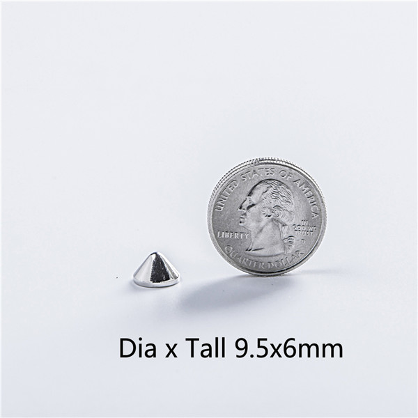 NO10-H006 Cone Screw Spikes 9.5x6mm 100pcs/bag