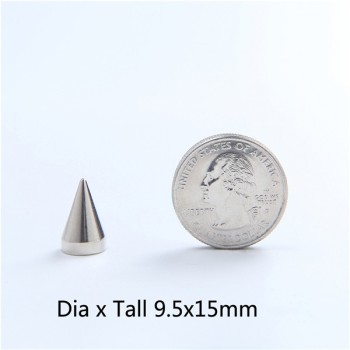 NO65 Spikes Cone Mmetal 9.5x15mm 100pcs/bag