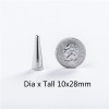 NO76 Cone Screw Spikes 10x 28mm 100pcs/bag