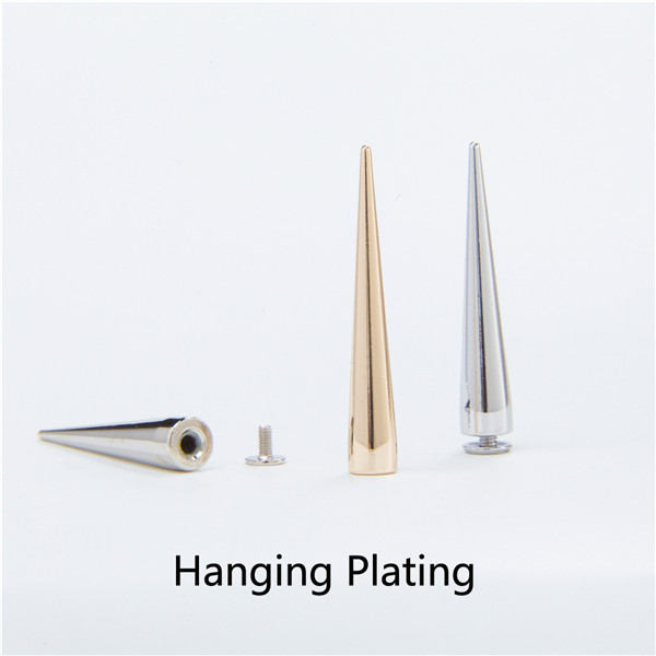 NO85-H024 Gold Silver Cone Spikes Screwback 10x55mm 100pcs/bag