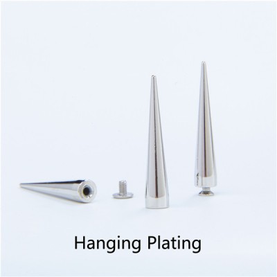 NO85-H024 Gold Silver Cone Spikes Screwback 10x55mm 100pcs/bag