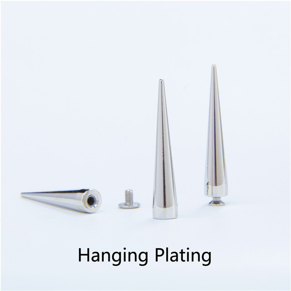 NO85-H024 Gold Silver Cone Spikes Screwback 10x55mm 100pcs/bag