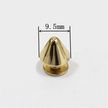 Y053 Conical cone Spikes 9.5x7mm 100pcs/bag