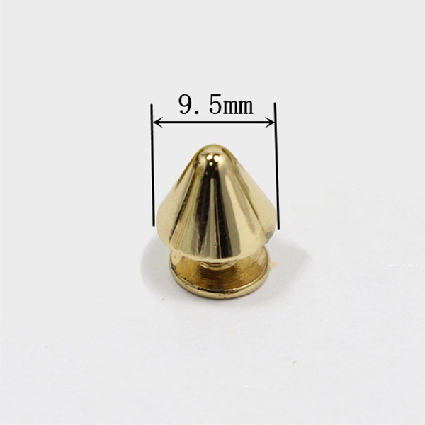 Y053 Conical cone Spikes 9.5x7mm 100pcs/bag