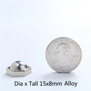 H021 Dome&Mushrooms Screwback Spikes 15X8mm 100pcs/bag