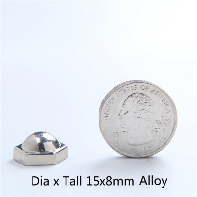 H021 Dome&Mushrooms Screwback Spikes 15X8mm 100pcs/bag