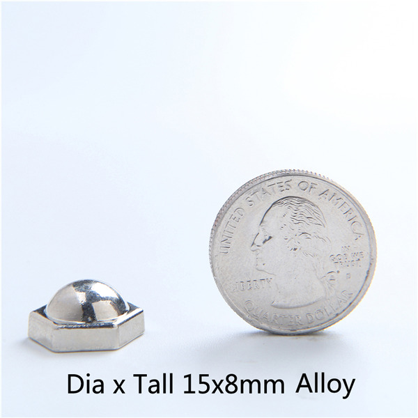 H021 Dome&Mushrooms Screwback Spikes 15X8mm 100pcs/bag