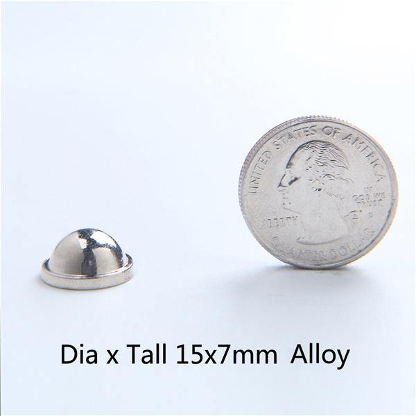 H043 Dome&Mushrooms Screw Spikes 15X7mm 100pcs/bag