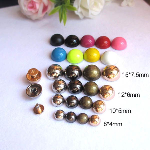 X84 Dome&Mushrooms Spikes For Leather 8x4mm  100pcs/bag
