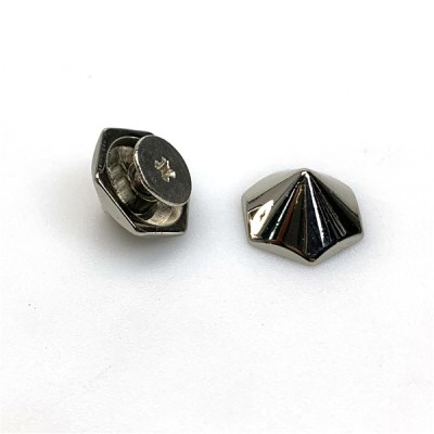 A101215 Hexagon Screwback Spikes Dia 10 12 15 mm 3 size option 100pcs/Bag