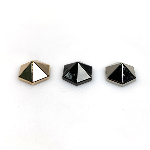 A101215 Hexagon Screwback Spikes Dia 10 12 15 mm 3 size option 100pcs/Bag