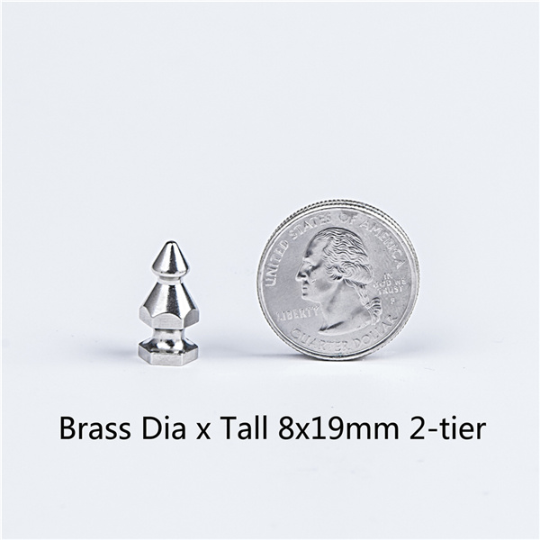 NO0819 Hex 2 Tiers  Christmas Tree Spikes with Screw Back 8x19mm 100pcs/bag