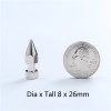 NO0826 Hex Screw Spikes 8x26mm 100pcs/bag