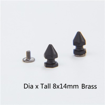 NO72-H010 Hex Spikes For Leather 8x14mm 100pcs/bag
