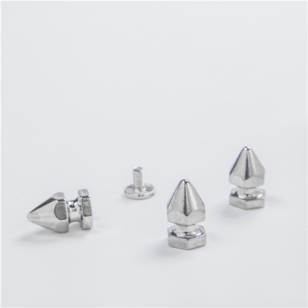 NO72-H010 Hex Spikes For Leather 8x14mm 100pcs/bag