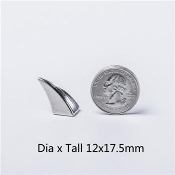 H022 Ox Horn Screwback Spikes 12x17.5mm 100pcs/bag