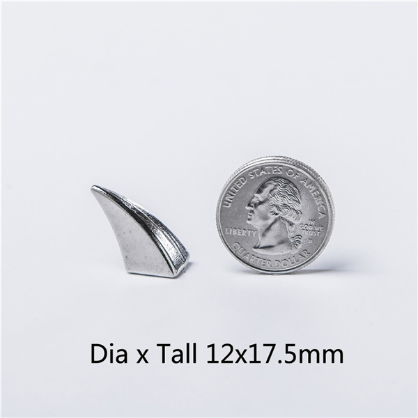 H022 Ox Horn Screwback Spikes 12x17.5mm 100pcs/bag