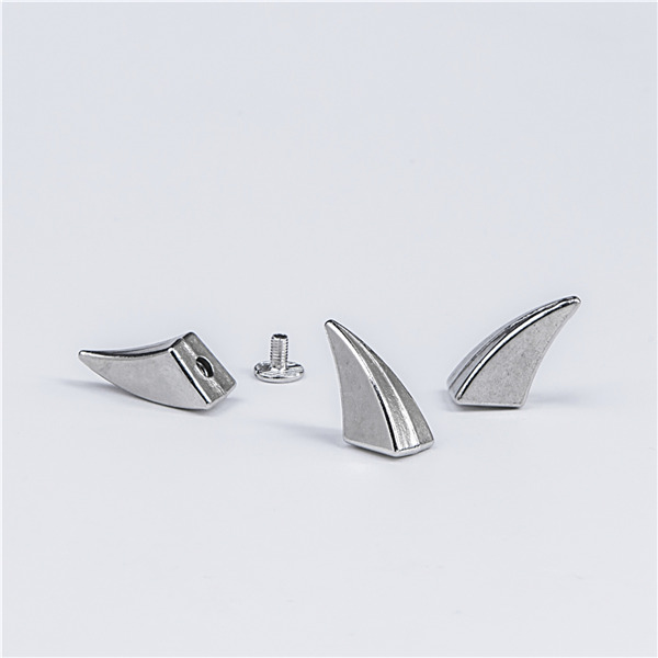 H022 Ox Horn Screwback Spikes 12x17.5mm 100pcs/bag