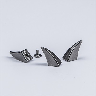 H022 Ox Horn Screwback Spikes 12x17.5mm 100pcs/bag