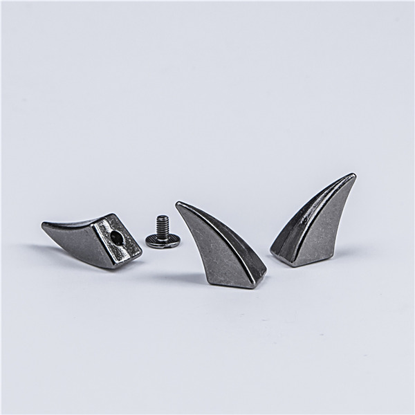 H022 Ox Horn Screwback Spikes 12x17.5mm 100pcs/bag