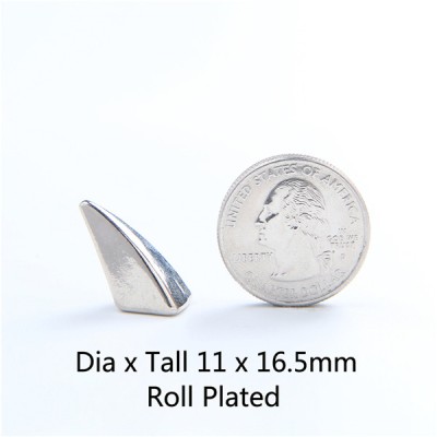 NO75 Ox Horn Screw Spikes 11X16.5mm 100pcs/bag