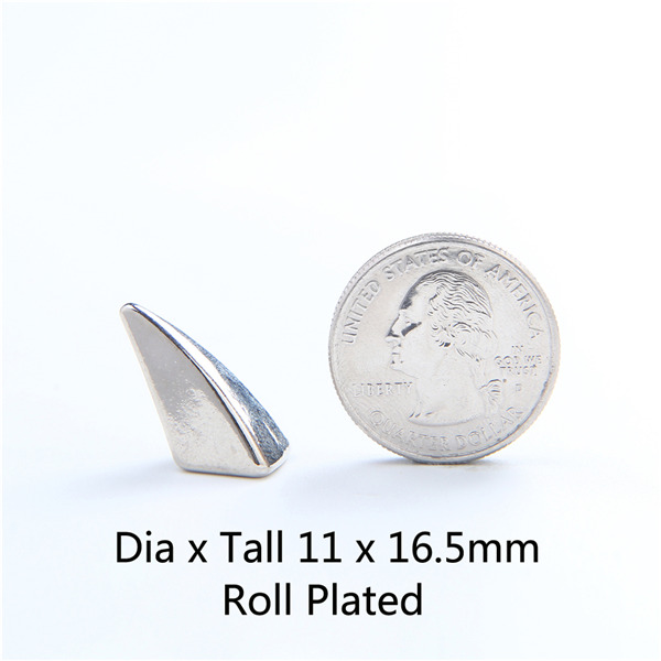 NO75 Ox Horn Screw Spikes 11X16.5mm 100pcs/bag