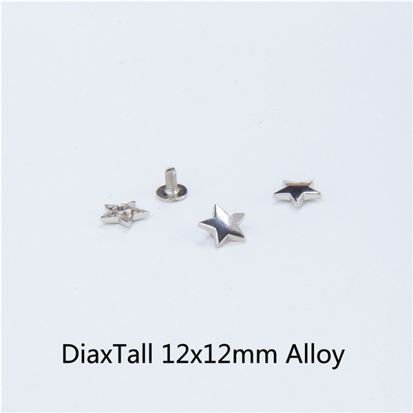 X1212 Pentagram Spikes 12x12mm  100pcs/bag