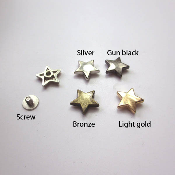 X1212 Pentagram Spikes 12x12mm  100pcs/bag