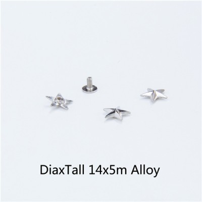 Pentagram Screw Spikes XL508 14x5mm 100pcs/bag