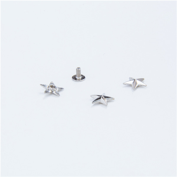 Pentagram Screw Spikes XL508 14x5mm 100pcs/bag