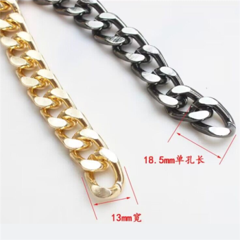 AL001 Aluminium Marerial Basic Link Chain Necklace Men Women 13x18.5mm  10 Meters per Bag