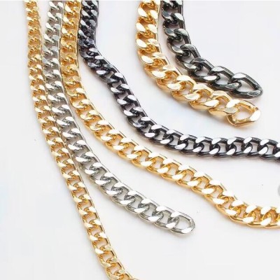 AL001 Aluminium Marerial Basic Link Chain Necklace Men Women 13x18.5mm  10 Meters per Bag