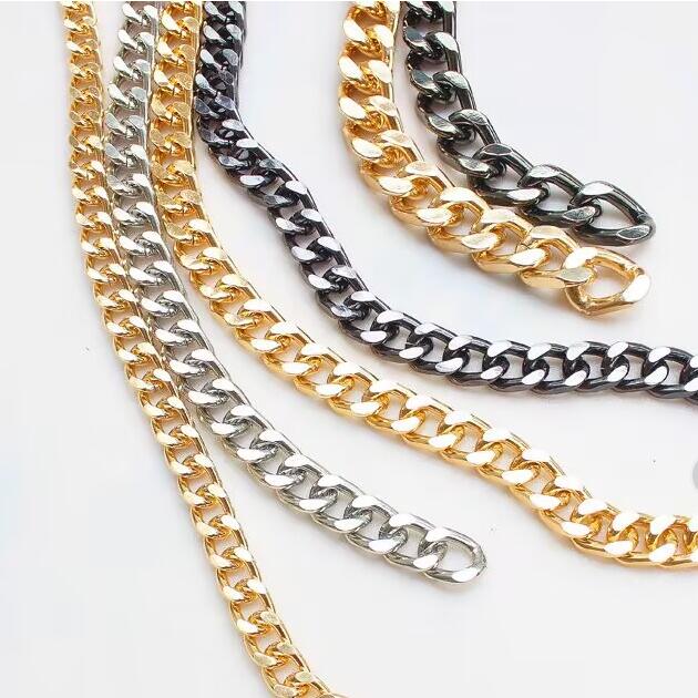 AL001 Aluminium Marerial Basic Link Chain Necklace Men Women 13x18.5mm  10 Meters per Bag