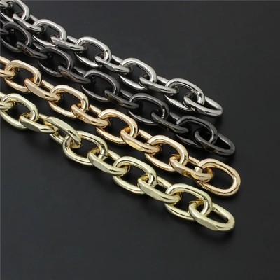 AL002    Auminum Chucky Chains For  Handbag Purse  Diy Shoulder Bag 4.5*16*25 mm; 10 Meters per Bag