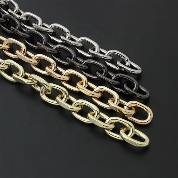 AL002    Auminum Chucky Chains For  Handbag Purse  Diy Shoulder Bag 4.5*16*25 mm; 10 Meters per Bag