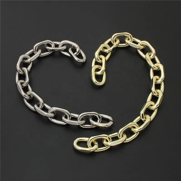 AL002    Auminum Chucky Chains For  Handbag Purse  Diy Shoulder Bag 4.5*16*25 mm; 10 Meters per Bag