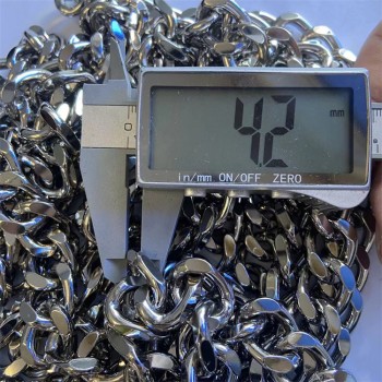 AL003 Aluminium Marerial Basic Link Chain Necklace Men Women 15x20.6mm  10 Meters per Bag