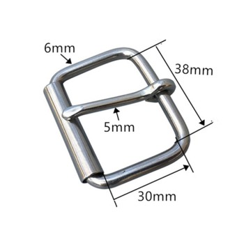 BS001  Stainless Steel Stainless Steel Pin Buckle Bag Horse Saddle Accessories Woman Belt Roller Buckle  10pcs per bag