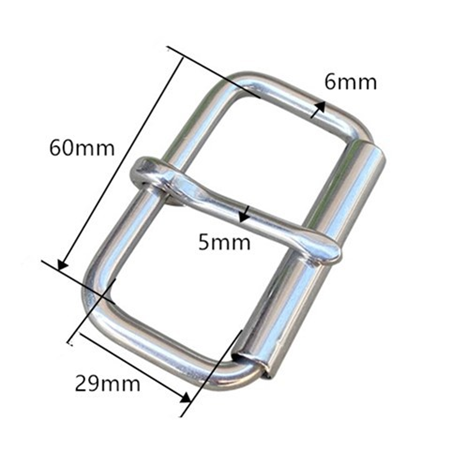BS001  Stainless Steel Stainless Steel Pin Buckle Bag Horse Saddle Accessories Woman Belt Roller Buckle  10pcs per bag