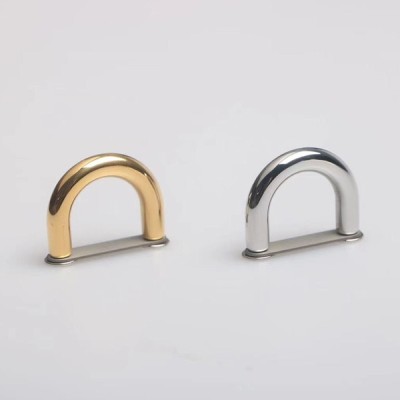 DR001  Stainless Steel  D-ring Bag Connector Anchor Buckles Arch Bridge With Screws Hanger hooks 10pcs per bag