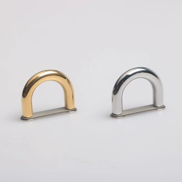 DR001  Stainless Steel  D-ring Bag Connector Anchor Buckles Arch Bridge With Screws Hanger hooks 10pcs per bag