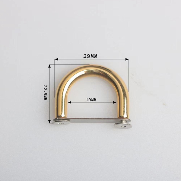 DR001  Stainless Steel  D-ring Bag Connector Anchor Buckles Arch Bridge With Screws Hanger hooks 10pcs per bag