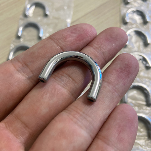 DR001  Stainless Steel  D-ring Bag Connector Anchor Buckles Arch Bridge With Screws Hanger hooks 10pcs per bag
