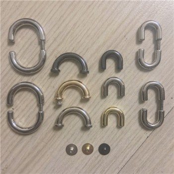 DR002  Alloy  D-ring Bag Connector Anchor Buckles Arch Bridge With Screws Hanger Hooks 100pcs/Bag