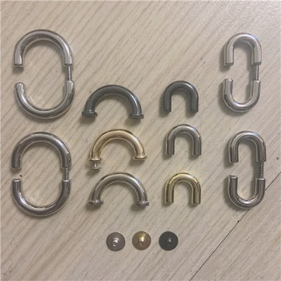 DR002  Alloy  D-ring Bag Connector Anchor Buckles Arch Bridge With Screws Hanger Hooks 100pcs/Bag