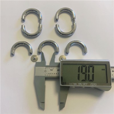 DR002  Alloy  D-ring Bag Connector Anchor Buckles Arch Bridge With Screws Hanger Hooks 100pcs/Bag