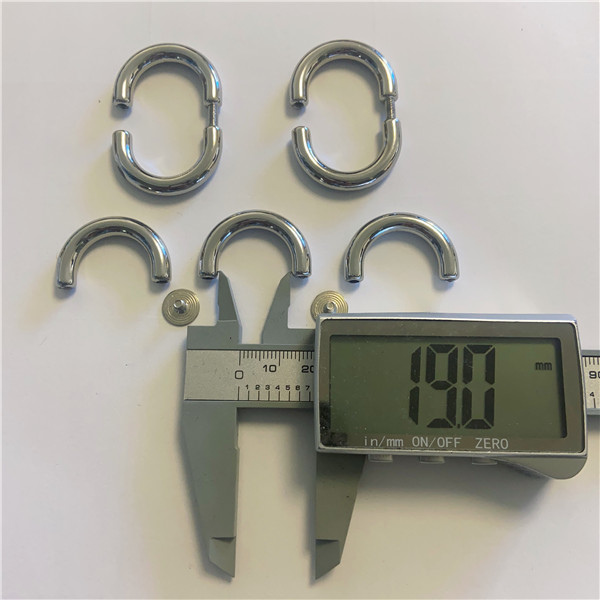 DR002  Alloy  D-ring Bag Connector Anchor Buckles Arch Bridge With Screws Hanger Hooks 100pcs/Bag