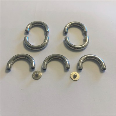 DR002  Alloy  D-ring Bag Connector Anchor Buckles Arch Bridge With Screws Hanger Hooks 100pcs/Bag