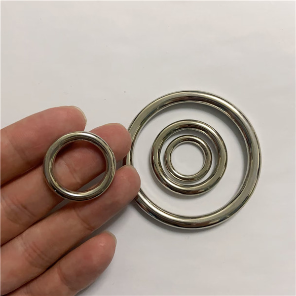 RR001  Alloy  O-ring Round Ring 4 Size Available For Bags Belts Strap Leather Crafts Inner Size 15 19 25 50mm   10pcs/Bag
