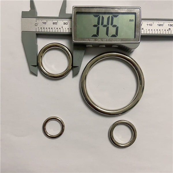 RR001  Alloy  O-ring Round Ring 4 Size Available For Bags Belts Strap Leather Crafts Inner Size 15 19 25 50mm   10pcs/Bag